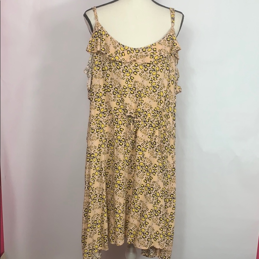 Hot Swag spaghetti strap leopard print dress